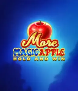 Discover the spellbinding allure of More Magic Apple Hold and Win Slot by 3 Oaks Gaming, showcasing a luminous red apple on a deep blue background. This image captures the enchanting theme with a touch of mystery. Ideal for lovers of magical themes, the vibrant colors and enticing design ensure it captures attention. 